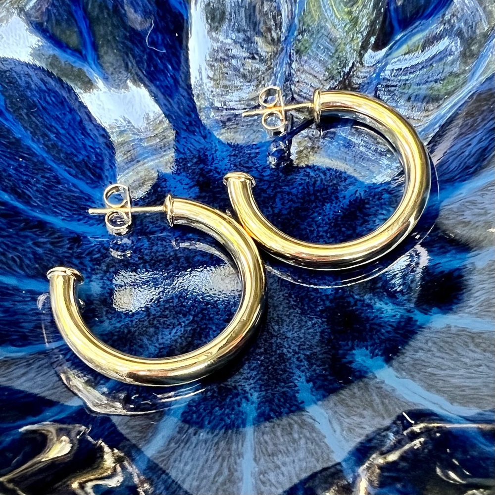 14k Gold Filled Tube Hoops